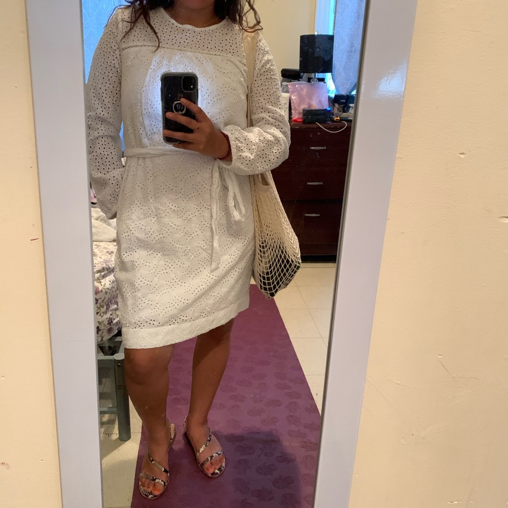White Eyelet Dress